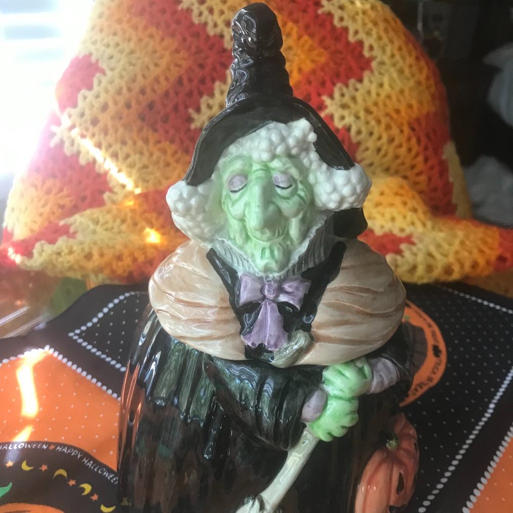 1988 Fitz and Floyd Witch Cookie Jar